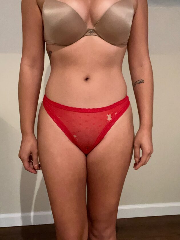 Jasmine's Well Worn Red Thong