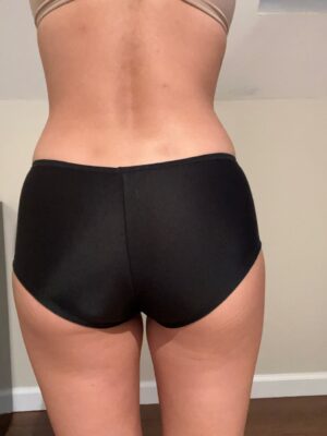 Jasmine’s Satin Black Boyshorts