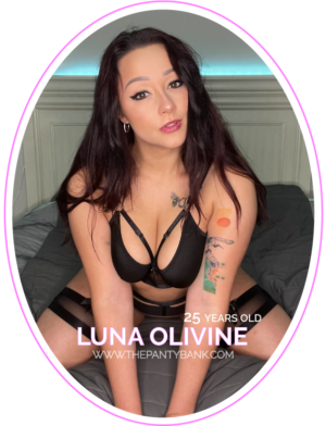 Luna Olivine Used Panties