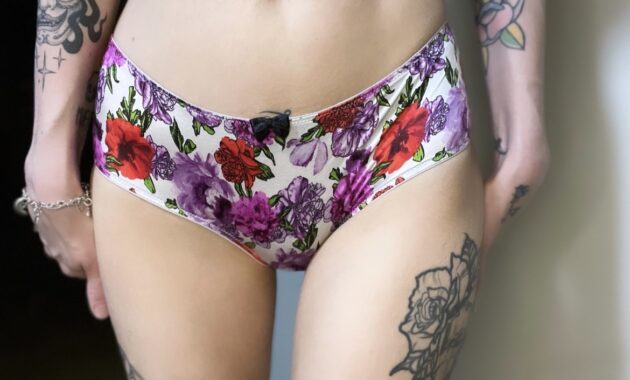 Juno's Purple Floral Backless Panty - Image 2