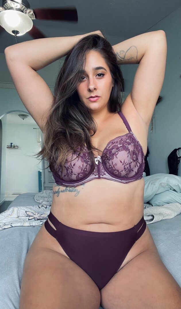 Dahlia's Dark Purple Nylon Thong