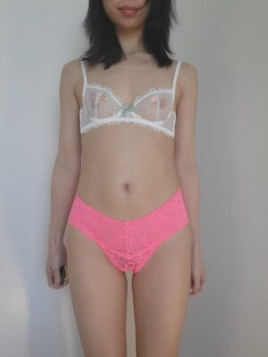 Zira’s Neon Pink Lace Thong