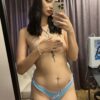 Astek's Light Blue Panty with Lace Detail