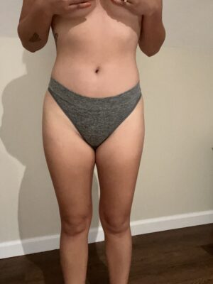 Jasmine’s Dark Grey Thong