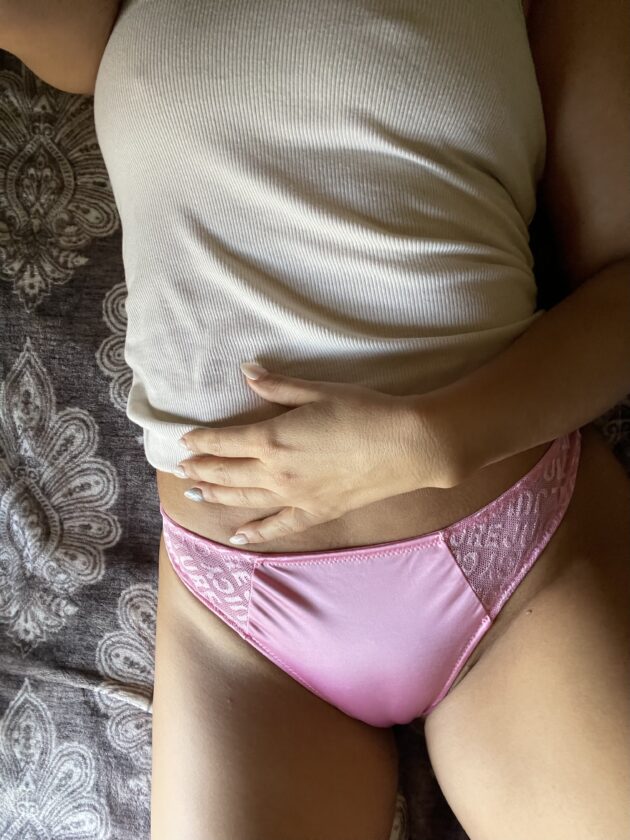 Chloe's Pink Juicy Satin Thong - Image 2