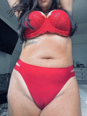 Dahlia’s Red Strappy Thong