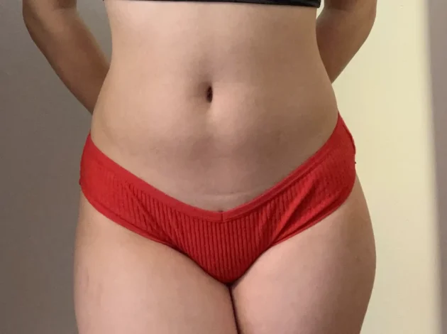 Lexi's Red Ribbed Panty