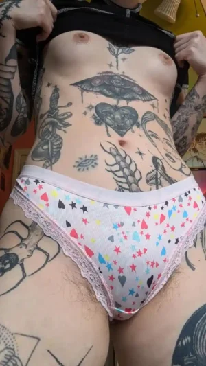 Veronica’s Pink Hearts and Stars Thong