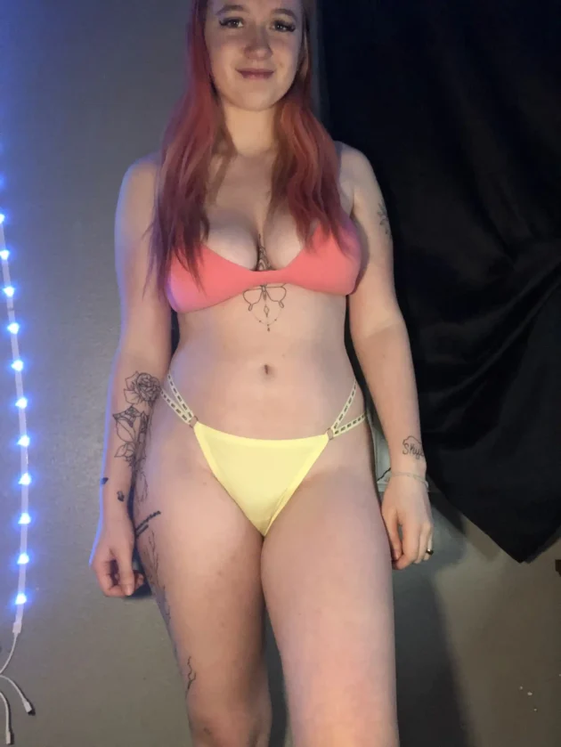 Reign's Juicy Double Strap Yellow Thong