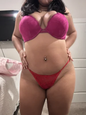 Melina’s Red Lace Micro Thong