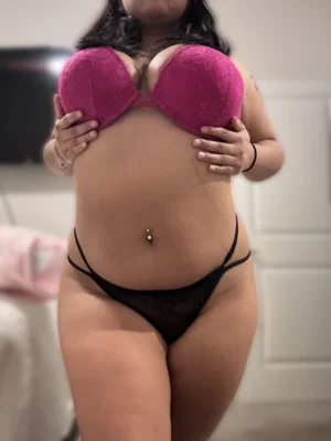 Melina’s Black Double Strap Sheer Thong