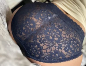 Chloe’s Navy Floral Lace Panty