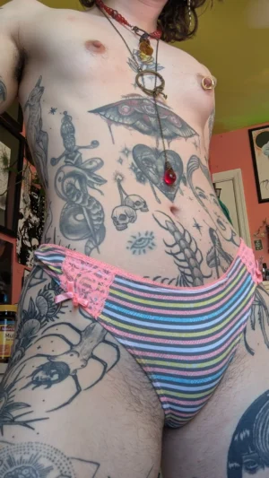 Veronica’s Multi Colored Stripe Panty