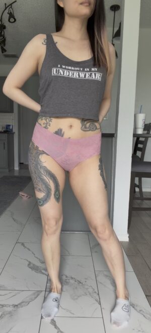 Selena’s Pink Sheer Panty